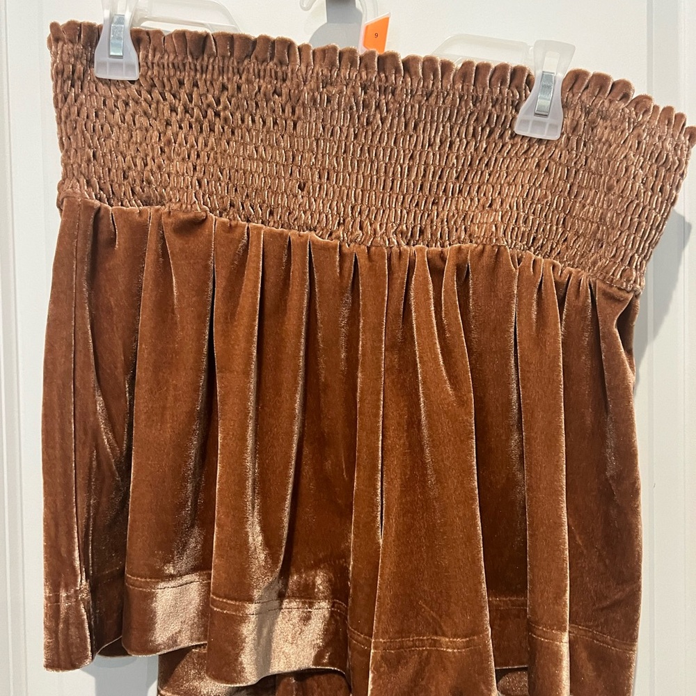 TCEC Brown Velvet Women Shorts